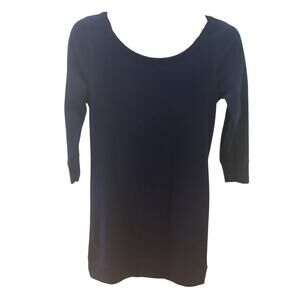 Victoria's Secret Navy Blue Tunic Dress with Cowl Back size S